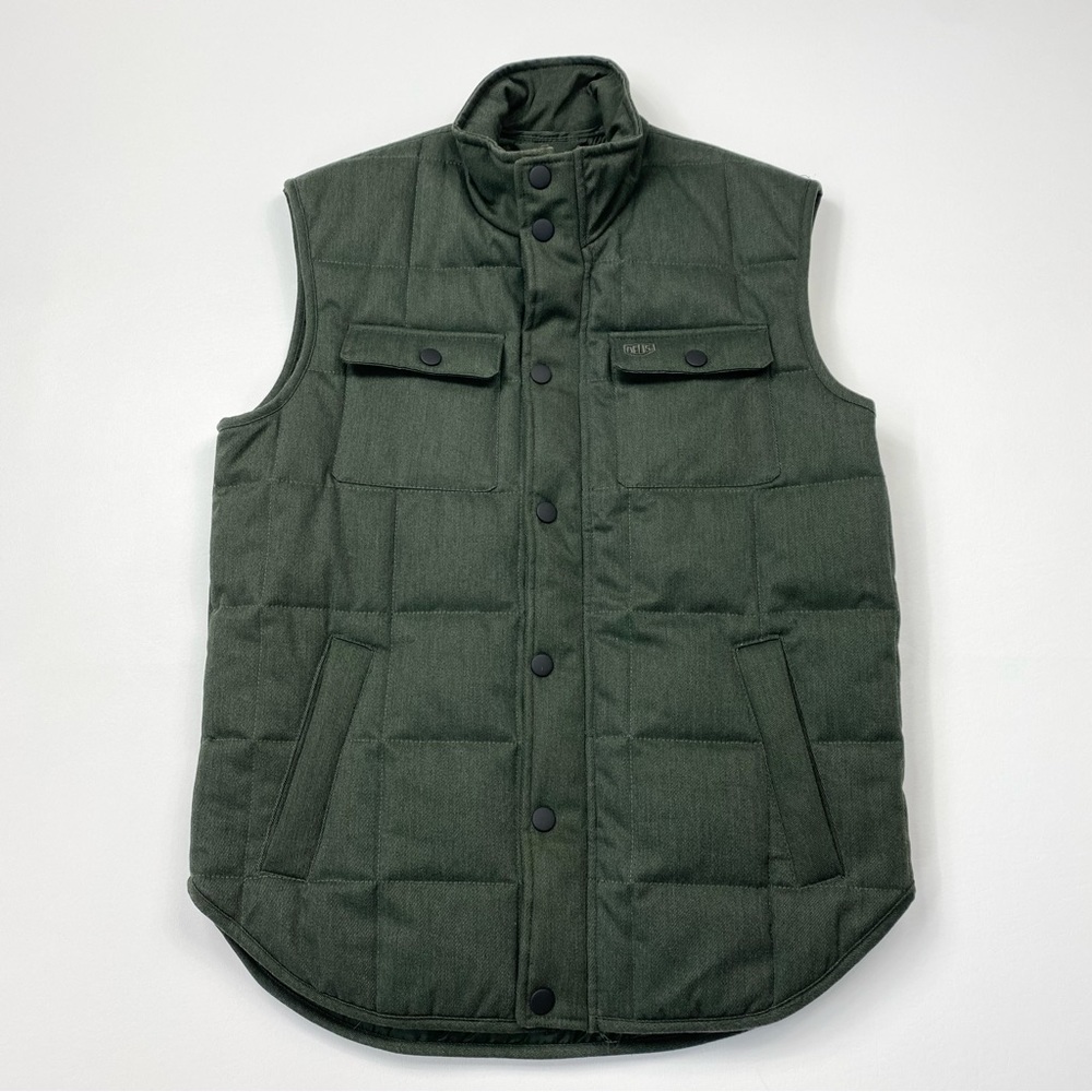 Men’s Deus ex Machina Full Zip Puffer Vest Jacket Size Small